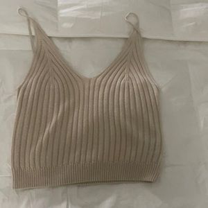 $12 tan crop top
